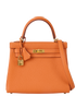 Kelly 25 in Retourne Togo Orange, front view